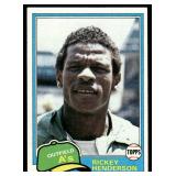 Rickey Henderson 2nd Year 1981 Topps #261 Oakland Athletics Baseball Card