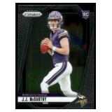 J.J. McCarthy RC 2024 Panini Prizm #400 Minnesota Vikings Football Card