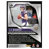 J.J. McCarthy RC 2024 Panini Prizm #400 Minnesota Vikings Football Card