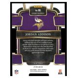 Jordan Addison RC Die Cut 2024 Panini Select Prizm #66 Minnesota Vikings Football Card