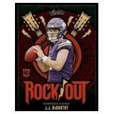J.J. McCarthy RC 2024 Absolute Rock Out #RO-JMY Minnesota Vikings Football Card
