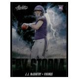 J.J. McCarthy RC 2024 Absolute By Storm #BS-JMY Minnesota Vikings Football Card