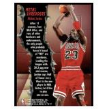 Michael Jordan 1996 Fleer Metal Shredders #11 Chicago Bulls Basketball Card