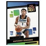 Anthony Edwards RC 2020 NBA Hoops We Got Next #1 Minnesota Timberwolves Basketball Card