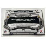 Maxx Williams RPA Auto Game-Work Relic 2015 Topps Finest Refractor #RJRR-MW Football Card