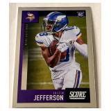 Justin Jefferson RC 2020 Panini Chronicles Score Update Rookies #449 Minnesota Vikings Football Card