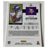 Justin Jefferson RC 2020 Panini Chronicles Score Update Rookies #449 Minnesota Vikings Football Card