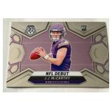 J.J. McCarthy RC 2024 Panini Mosaic NFL Debut #275 Minnesota Vikings Football Card
