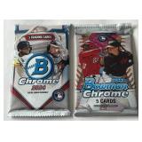 2-Pack Baseball Card Lot - 2023 and 2024 Bowman Chrome