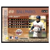 Kirby Puckett Numbered /2000 1996 Summit Ballparks #17 Minnesota Twins Baseball Card