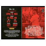 Joe Mauer Numbered /199 2017 Panini Chronicles Green #32 Minnesota Twins Baseball Card