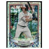 Brooks Lee RC Numbered /150 2024 Bowman Sterling Prospects #BSP-16 Minnesota Twins Baseball Card