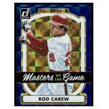 Rod Carew Numbered /249 2017 Donruss Masters of the Game Blue #MG-10 California Angels Baseball Card