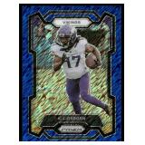 K.J. Osborn Numbered /25 2023 Panini Prizm Blue Shimmer #194 Minnesota Vikings Football Card