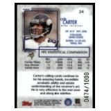 Cris Carter Numbered /1000 2000 Topps Gold Label Premium Parallel #24 Minnesota Vikings Football Card