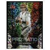 Joe Burrow Disco Prizm SP 2023 Panini Prizm Prizmatic #9 Cincinnati Bengals Football Card