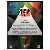 Joe Burrow Disco Prizm SP 2023 Panini Prizm Prizmatic #9 Cincinnati Bengals Football Card