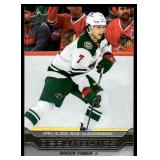 Brock Faber RC 2023 Upper Deck Debut Dates #DD-15 Minnesota Wild Hockey Card