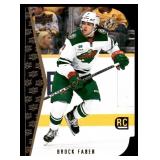 Brock Faber RC Die Cut 2023 Upper Deck  Rookie Die Cuts #RDT-12 Minnesota Wild Hockey Card
