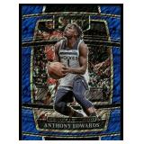 Anthony Edwards Blue Shimmer 2021 Panini #49 Minnesota Timberwolves Basketball Card