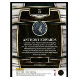 Anthony Edwards Blue Shimmer 2021 Panini #49 Minnesota Timberwolves Basketball Card