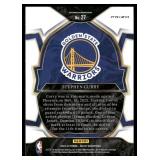Stephen Curry Blue Cracked Ice 2022 Panini Select Blue #27 Golden State Warriors Basketball Card