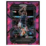 Anthony Edwards 2022 Panini Prizm Pink Cracked Ice #56 Minnesota Timberwolves Basketball Card