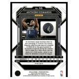 Anthony Edwards 2022 Panini Prizm Pink Cracked Ice #56 Minnesota Timberwolves Basketball Card