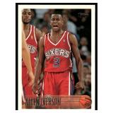 Allen Iverson RC 1996 Topps #6 Philadelphia 76ers Basketball Card