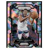 Anthony Edwards Cracked Ice 2023 Panini Prizm #108 Minnesota Timberwolves Basketball Card