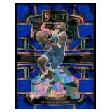 Anthony Edwards Blue Cracked Ice 2023 Panini Select #37 Minnesota Timberwolves Basketball Card