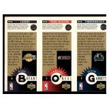 Kobe Bryant / Kevin Garnett Gold RC 1996 Upper Deck M129 and M139 Rookie Basketball Card