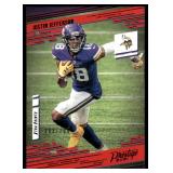 Justin Jefferson /299 Red SP 2021 Prestige #157, numbered 202/299, Minnesota Vikings Football Card