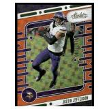 Justin Jefferson /299 2023 Absolute #69, numbered 201/299 Minnesota Vikings Football Card