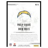 Drew Brees / Phillip Rivers /1992018 Illusions #92, numebred 029/199, Football Card