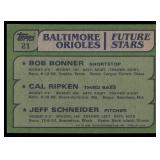 Cal Ripken Jr. RC 1982 Topps #21 Rookie Vintage Baseball Card