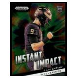 JJ McCarthy RC 2023 Prizm Draft Picks Instant Impact #II-JM Rookie Minnesota Vikings Football Card