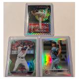 3-Card Minnesota Twins Refractor RCs - Joe Ryan, Edouard Julien, Kody Funderburk Baseball