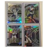 Justin Jefferson 4-Card Silver Prizm Select Minnesota Vikings Football Card Lot