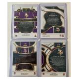 Justin Jefferson 4-Card Silver Prizm Select Minnesota Vikings Football Card Lot
