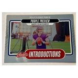 J.J. McCarthy RC 2024 Absolute Introductions #I-JMY Minnesota Vikings Football Card