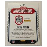 J.J. McCarthy RC 2024 Absolute Introductions #I-JMY Minnesota Vikings Football Card