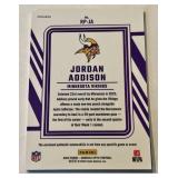 Jordan Addison Relic RC 2023 Donruss Optic Rookie Phenom #RP-JA Minnesota Vikings Rookie Football Card