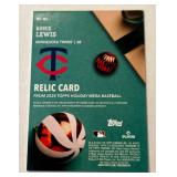 Royce Lewis Bat Relic 2004 Topps Holiday Mega #RC-RL Minnesota Twins Baseball Card