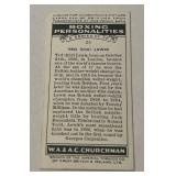 1938 Boxing Personalities Ted (Kid) Lewis #25 Churchman