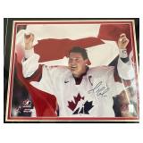 Mario Lemieux Signed Photo - Gretzky COA, Custom 29x26" Framed w/ Canada Olympic Medallions, Plaque, Matting - BEAUTIFUL!!