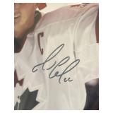 Mario Lemieux Signed Photo - Gretzky COA, Custom 29x26" Framed w/ Canada Olympic Medallions, Plaque, Matting - BEAUTIFUL!!