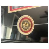 Mario Lemieux Signed Photo - Gretzky COA, Custom 29x26" Framed w/ Canada Olympic Medallions, Plaque, Matting - BEAUTIFUL!!