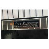 Alex Rodriguez Signed Jersey - Steiner COA, Custom Framed w/ Yankees Patch, Plaque, Pinstripe Matting - BEAUTIFUL!!