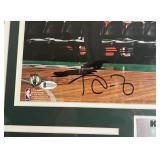 Kevin Garnett Signed Photo - Beckett COA Custom Framed 26.5"x22.5" and Matted Minnesota Timberwolves Basketball